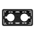 Unica - boîte en saillie - anthracite - 2 postes