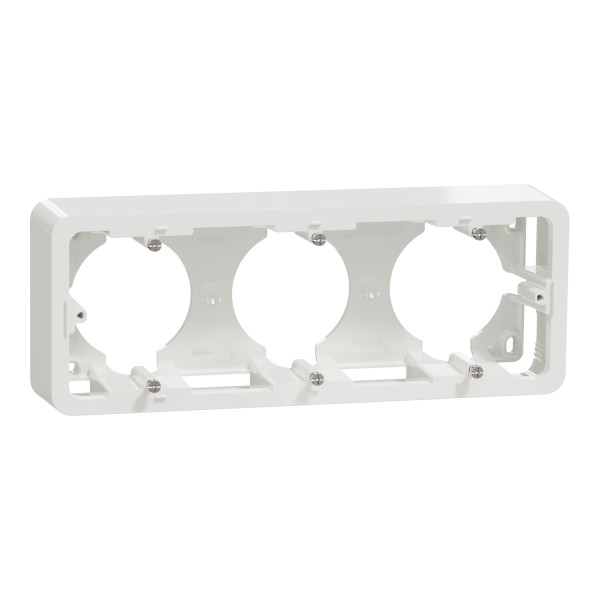 Boîte en Saillie Blanc 3 Postes Unica Schneider