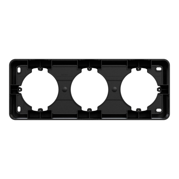 Unica - boîte en saillie - anthracite - 3 postes