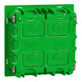 Schneider unica2 - boîte de concentration encastrée - 2 col de 4 mod - à compléter
