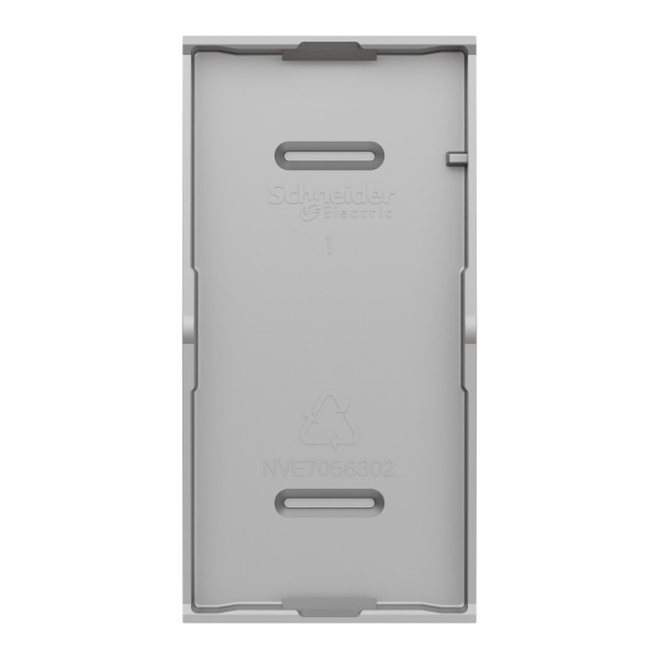 Enjoliveur Aluminium pour Interrupteur ou Bouton Poussoir Unica Schneider Electric - 1 Module