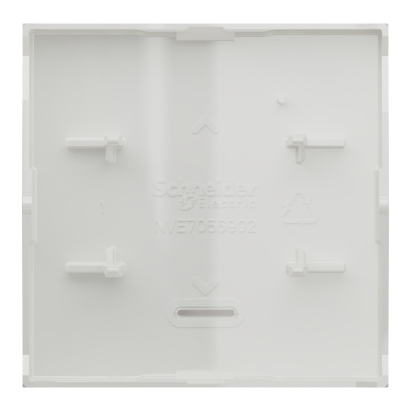 Schneider unica2 - enjoliveur interrupteur ou bouton-poussoir lumineux - 2 mod - blanc anti
