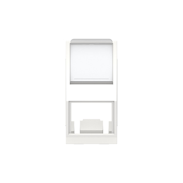 Schneider unica2 - prise pour 1 rj45 s-one incliné - 1 mod - blanc antimicrob - méca seul