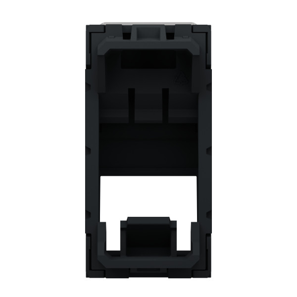 Schneider unica2 - prise pour 1 rj45 s-one incliné - 1 mod - anthracite - méca seul