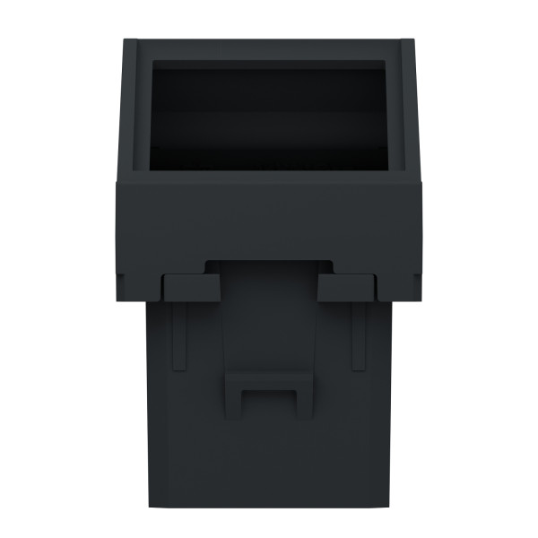 Schneider unica2 - prise pour 1 rj45 s-one incliné - 1 mod - anthracite - méca seul