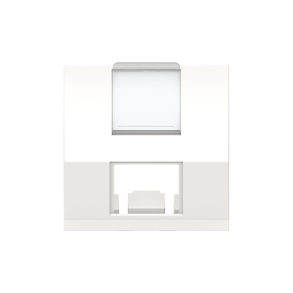 Schneider unica2 - prise pour 1 rj45 s-one incliné - 2 mod - blanc - méca seul