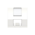 Schneider unica2 - prise pour 1 rj45 s-one incliné - 2 mod - blanc - méca seul