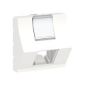 Schneider unica2 - prise pour 1 rj45 s-one incliné - 2 mod - blanc antimicrob - méca seul