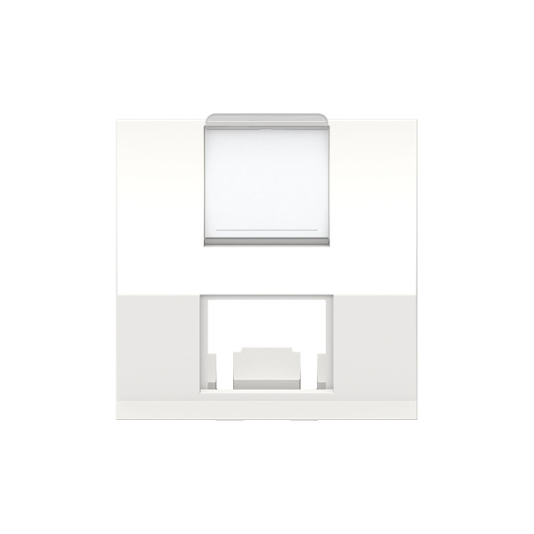 Schneider unica2 - prise pour 1 rj45 s-one incliné - 2 mod - blanc antimicrob - méca seul