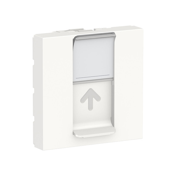 Schneider unica2 - prise pour 1 rj45 s-one - 2 mod - blanc - méca seul