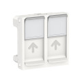 Schneider unica2 - prise pour 2 rj45 s-one - 2 mod - blanc - méca seul