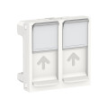 Schneider unica2 - prise pour 2 rj45 s-one - 2 mod - blanc antimicrobien - méca seul