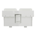 Schneider unica2 - prise pour 2 rj45 s-one - 2 mod - blanc antimicrobien - méca seul