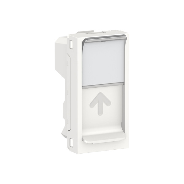 Prise RJ45 Blanche Keystone/Systimax Unica Schneider Electric - 1 Module - Méca Seul