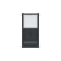 Schneider unica2 - prise pour 1 rj45 keystone/systimax - 1 mod - anthracite - méca seul