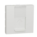 Schneider unica2 - prise pour 1 rj45 keystone/systimax - 2 mod blanc - méca seul