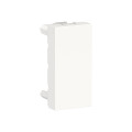 Schneider unica2 - obturateur - 1 module - blanc antimicrobien - mécanisme seul