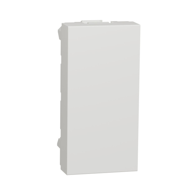 Schneider unica2 - obturateur - 1 module - blanc antimicrobien - mécanisme seul