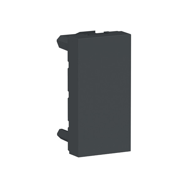 Schneider unica2 - obturateur - 1 module - anthracite - mécanisme seul
