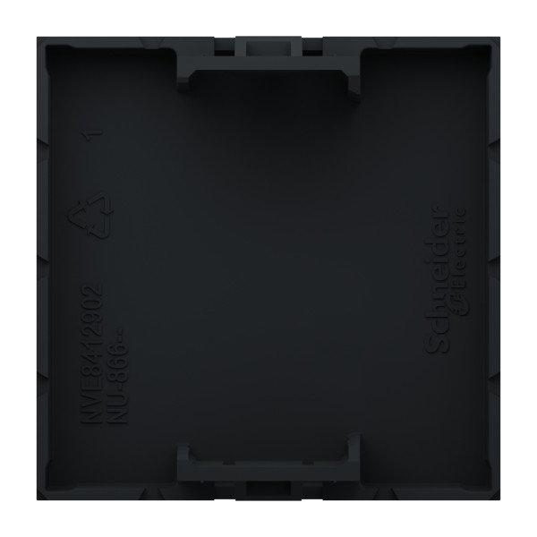 Obturateur Anthracite Unica Schneider Electric - 2 Modules - Mécanisme Seul