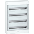 Coffret en saillie 4 rangées 24 modules Pragma - 160A - sans porte - blanc