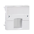 Actassi - support adaptable 45x45mm blanc polaire - volet incolore