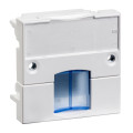 Actassi - support adaptable 45x45mm blanc polaire - volet bleu