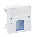 Actassi - support adaptable 45x45mm blanc polaire - volet bleu