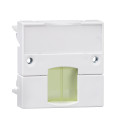 Actassi - support adaptable 45x45mm blanc polaire - volet jaune