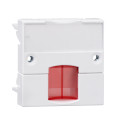 Actassi - support adaptable 45x45mm blanc polaire - volet rouge