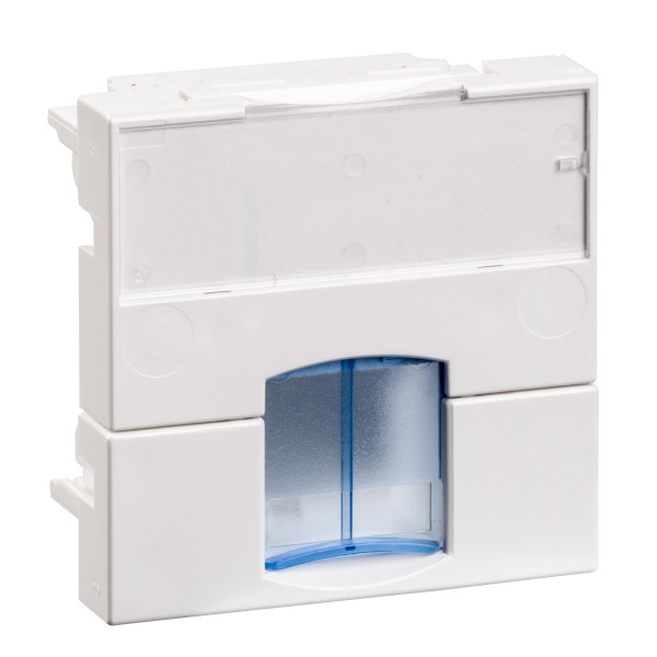 Actassi - support non-adaptable 45x45mm blanc polaire - volet bleu