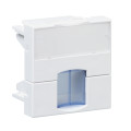 Actassi - support non-adaptable 45x45mm blanc polaire - volet bleu