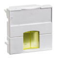 Actassi - support non-adaptable 45x45mm blanc polaire - volet jaune