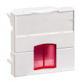 Actassi - support non-adaptable 45x45mm blanc polaire - volet rouge