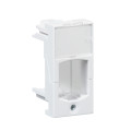 Actassi - support adaptable 22,5x45mm blanc polaire - volet incolore