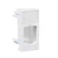Actassi - support non-adaptable 22,5x45mm blanc polaire - volet incolore