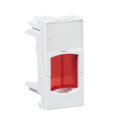 Actassi - support non-adaptable 22,5x45mm blanc polaire - volet rouge