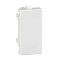 Actassi - obturateur encliquetable 22,5x45mm blanc polaire - volet blanc