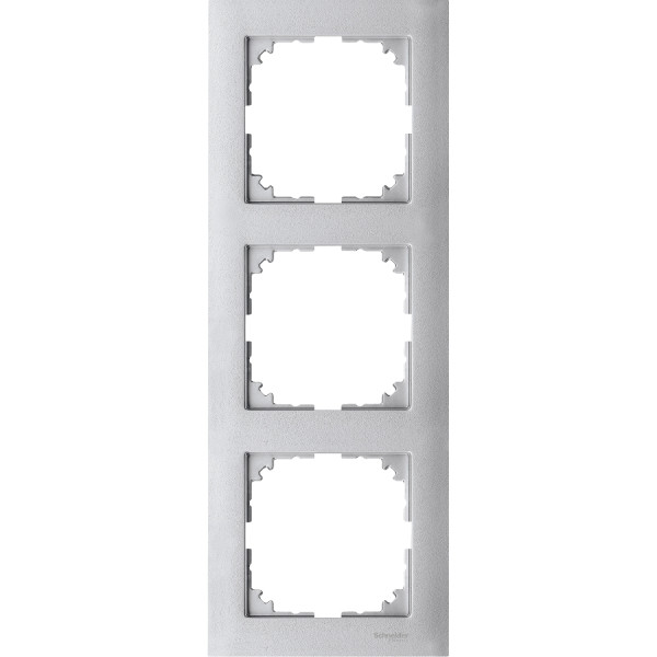Cadre Aluminium 3 Postes System M M-pure Schneider Electric