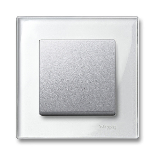 M-Plan Verre Blanc, plaque de finition 1 poste