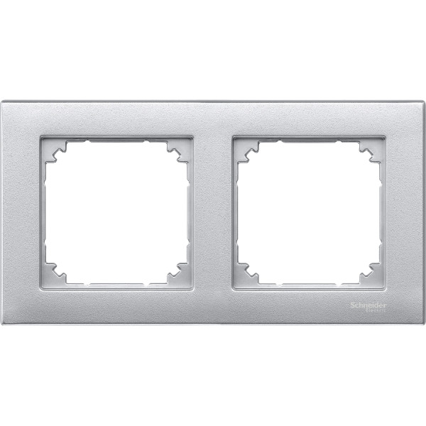Plaque finition double M-Plan, aluminium