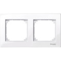 M-Plan Antimicrobien, plaque de finition 2 postes horiz. ou vert. entraxe 71 mm