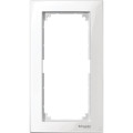 M-Plan Blanc, plaque de finition double (prise rasoir) vertical