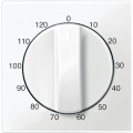 Enjoliveur Blanc Polaire Brillant pour Minuterie Rotative 120 min Merten M-Plan Schneider