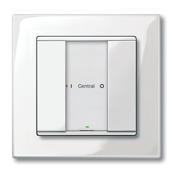 M-Plan KNX, commande multifonction 2 boutons-poussoirs Blanc brillant