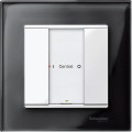 M-Plan KNX, commande multifonction 2 boutons-poussoirs Blanc brillant