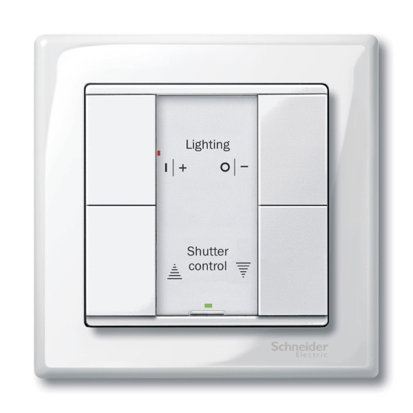 M-Plan KNX, commande multifonction 8 boutons-poussoirs Blanc brillant