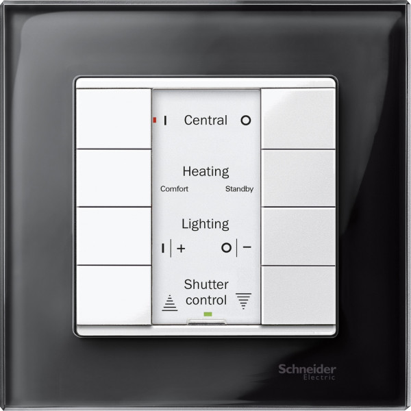 M-Plan KNX, commande multifonction 8 boutons-poussoirs Blanc brillant