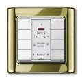 M-Plan KNX, commande multifonction 8 BP avec recep infra rouge Blanc brillant