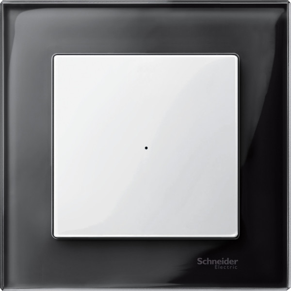 Commande simple sans marquage Schneider KNX M-Plan blanc polaire brillant